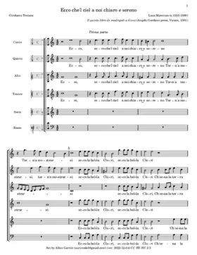 Ecco che'l ciel à noi