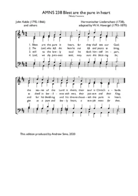 Blest are the pure in heart