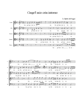 Cinge'l mio crin intorno