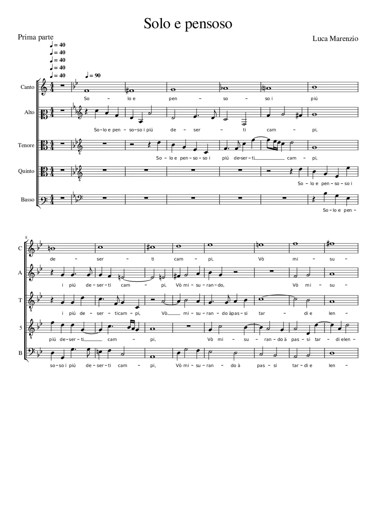 Solo e pensoso - Page 1
