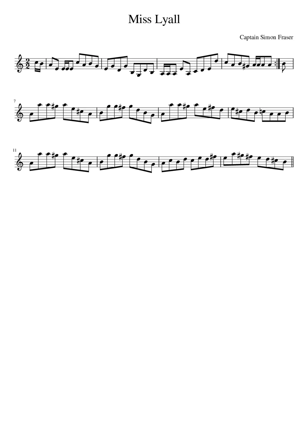 Miss Lyall - Page 1