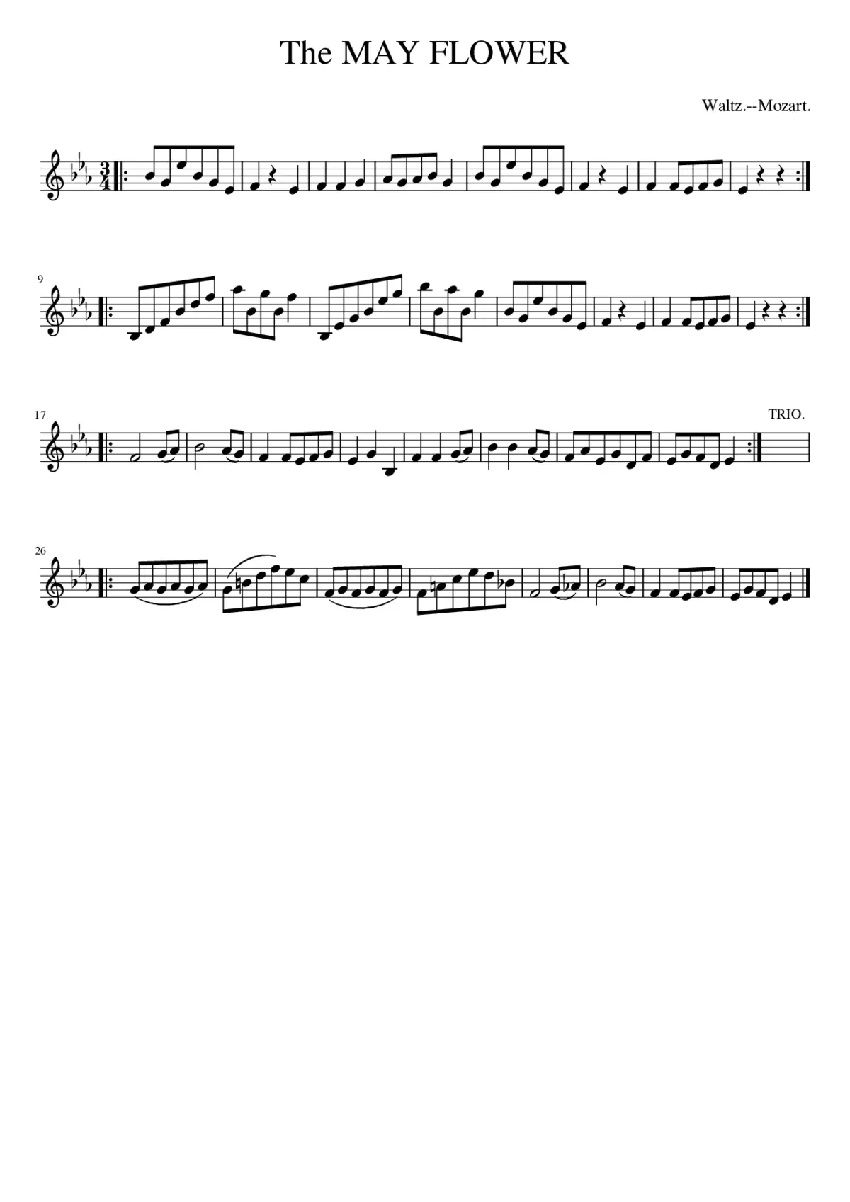 the MAY FLOWER - Page 1