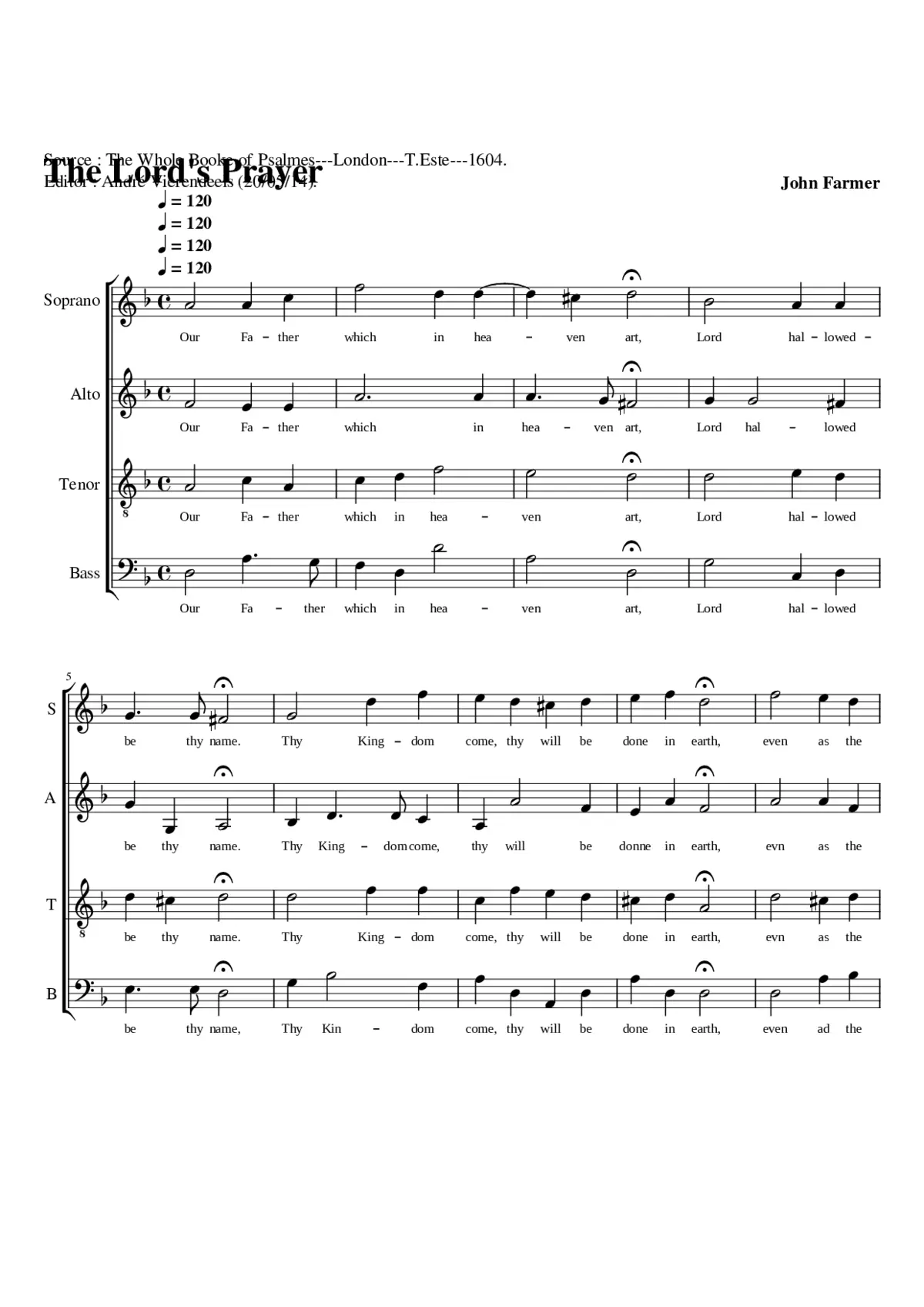 The Lord's Prayer - Page 1