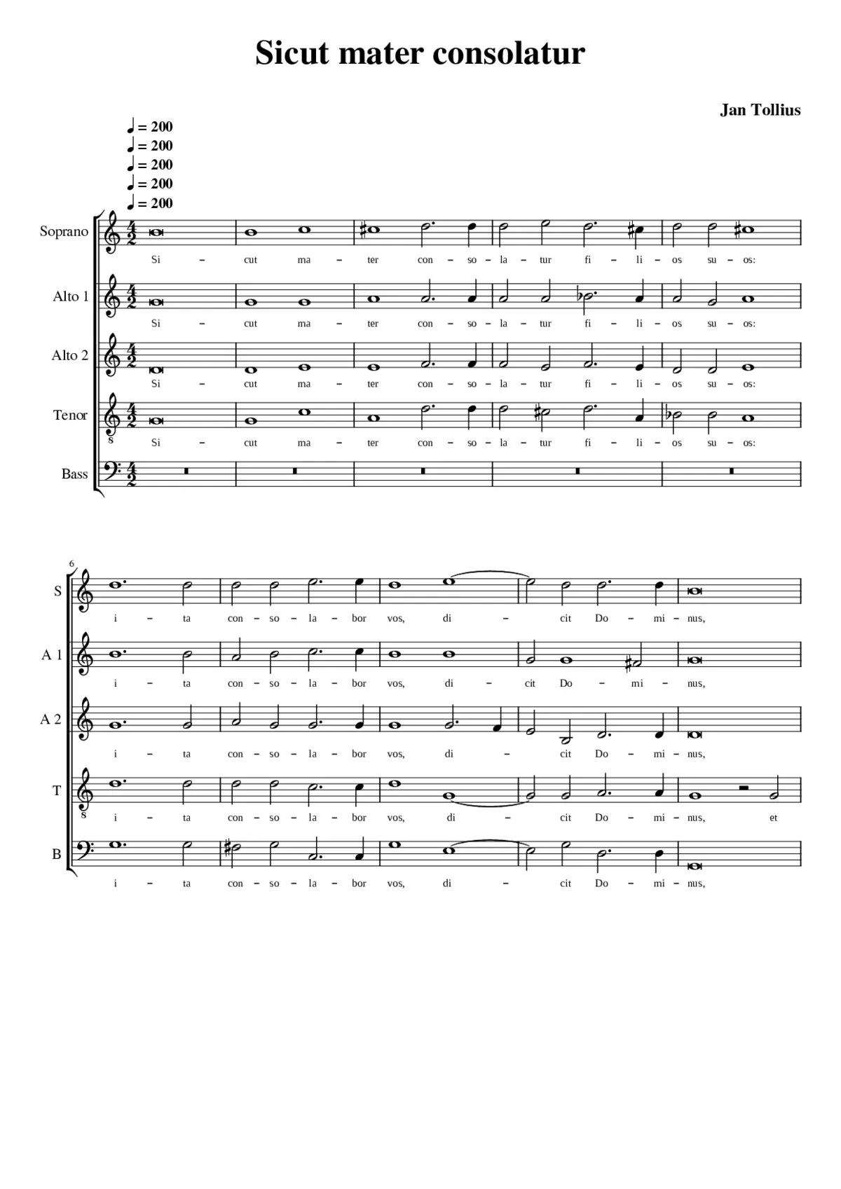 Sicut mater consolatur - Page 1