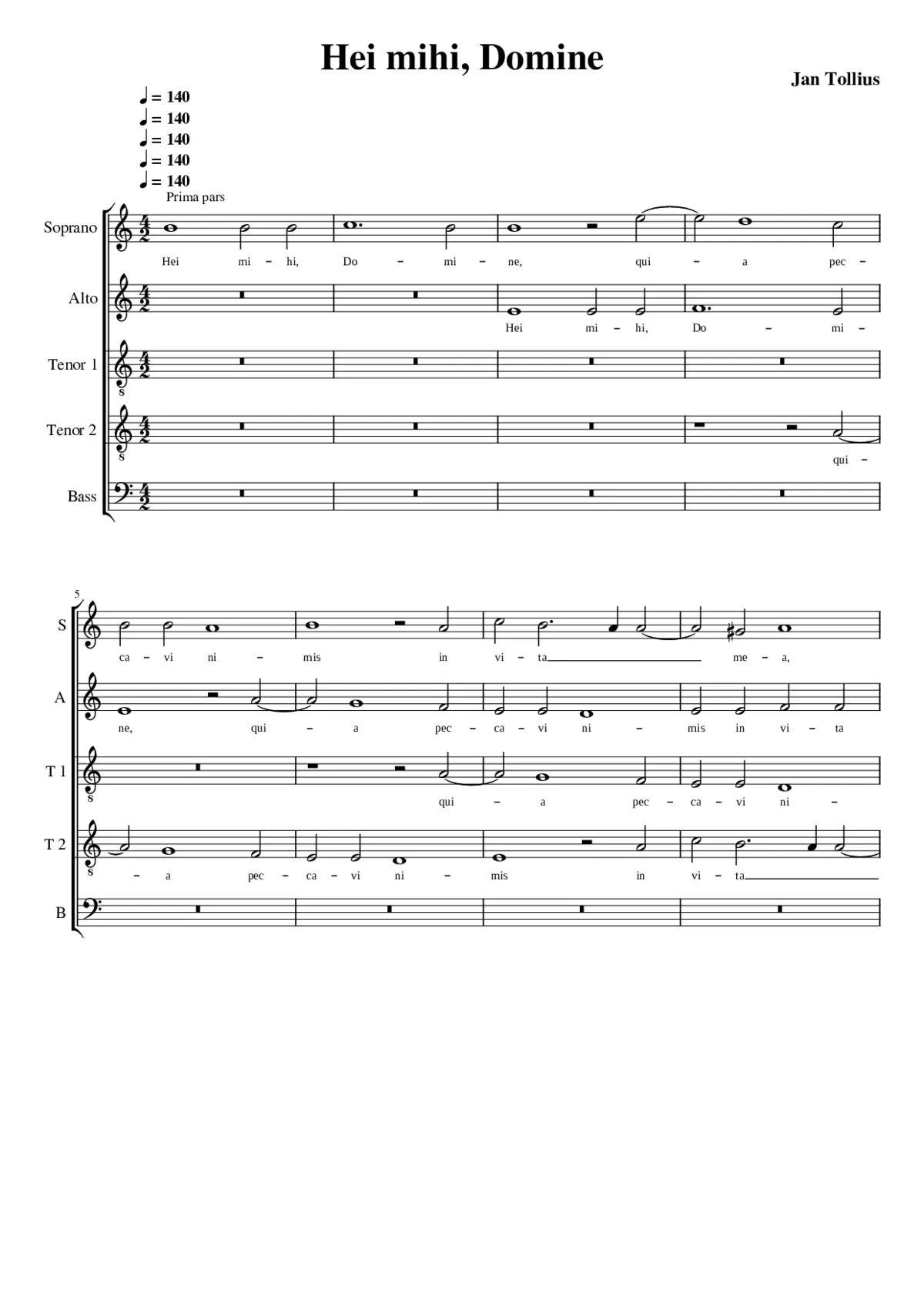 Hei mihi Domine - Page 1