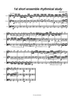 3 Short Rhythmical Studies for String Trio