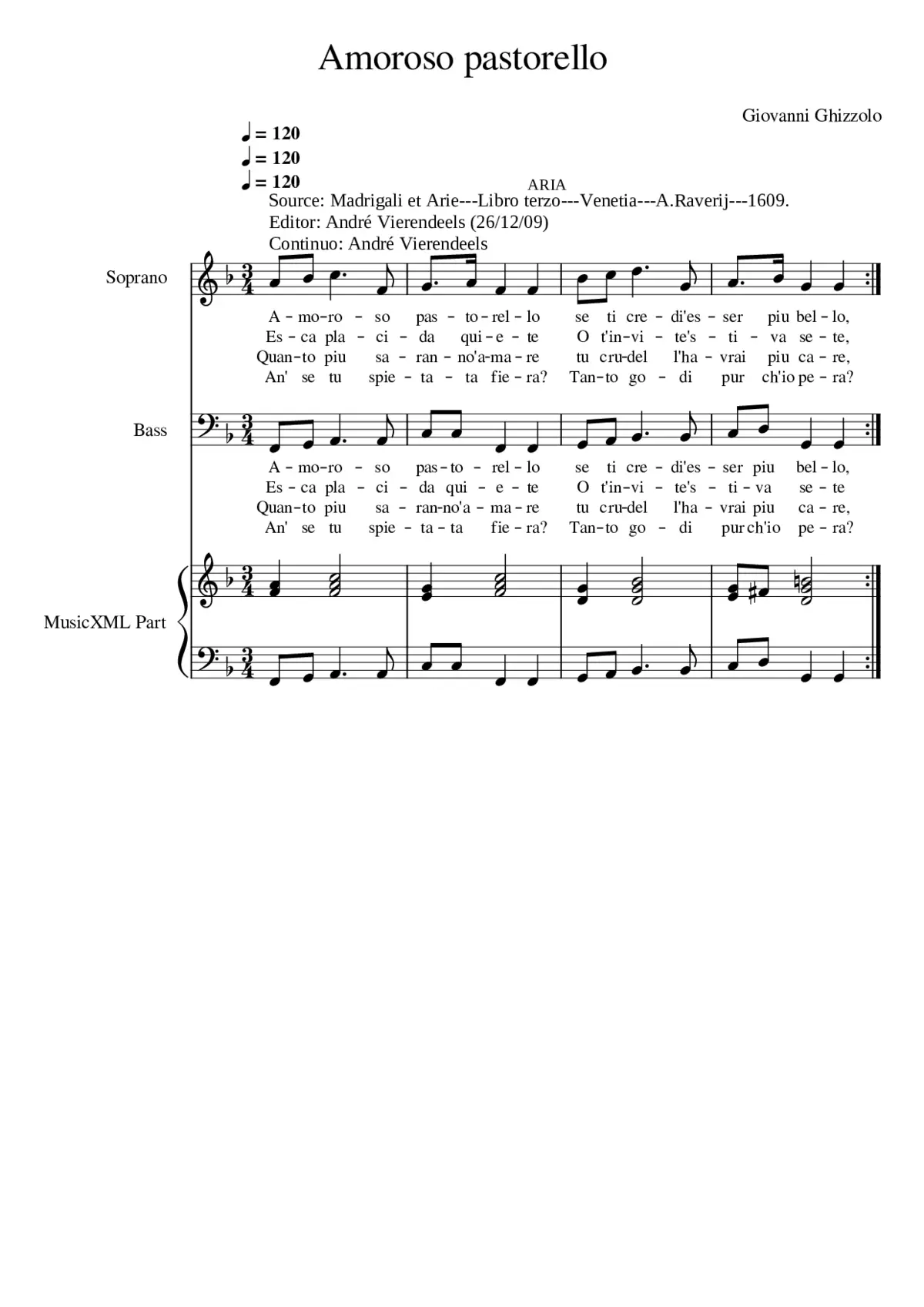 Amoroso pastorello - Page 1