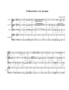 Vulnerasti cor meum