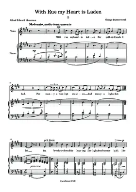 With Rue my Heart is Laden