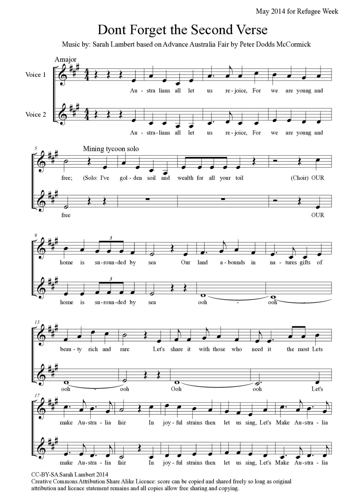 Don't Forget the Second Verse - Page 1