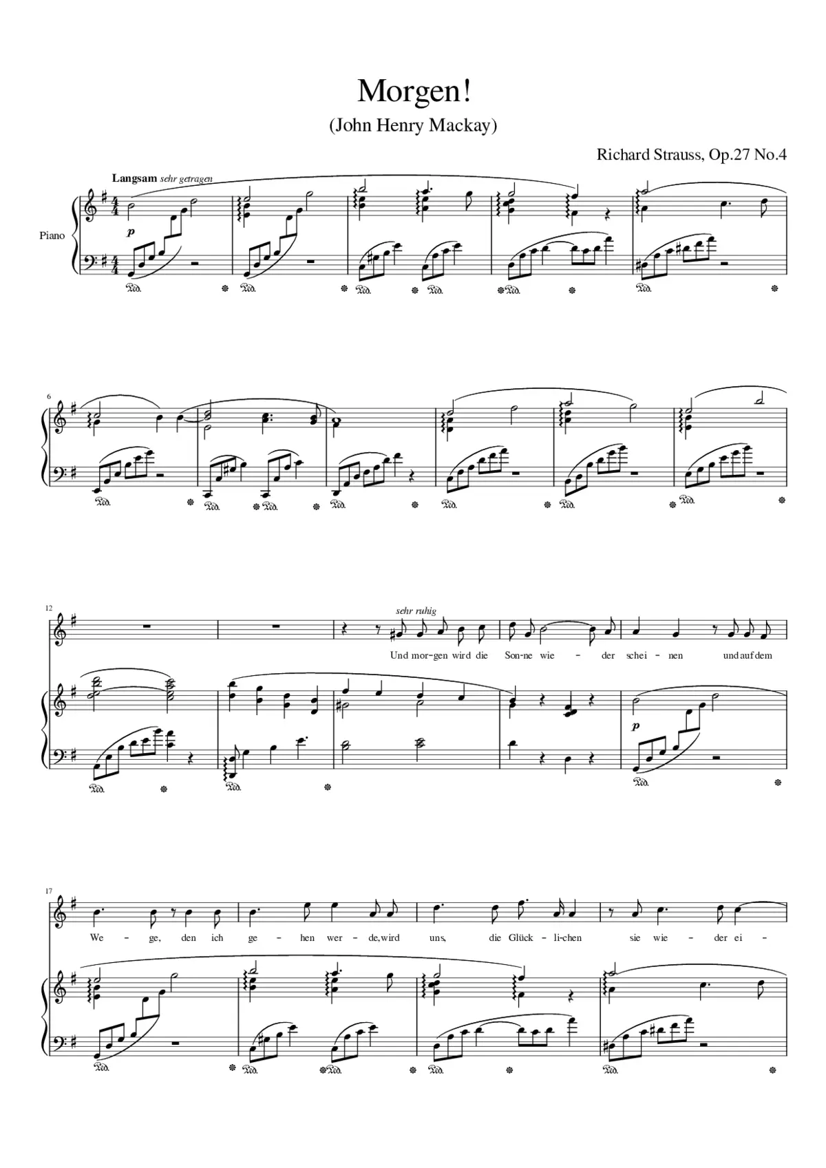 4 Lieder Op.27 - Page 1