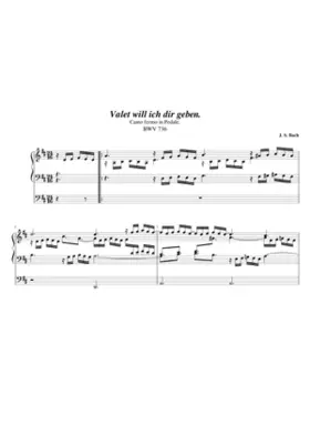 Valet will ich dir geben BWV 736