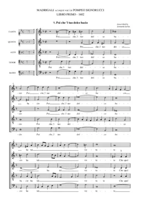 Poi che 'l tuo dolce bacio