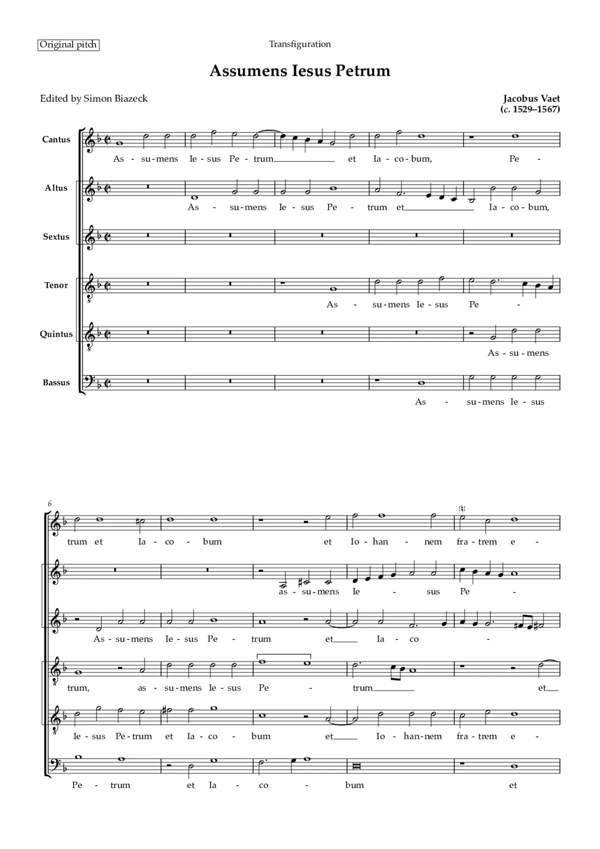 Assumens Jesus Petrum - Page 1