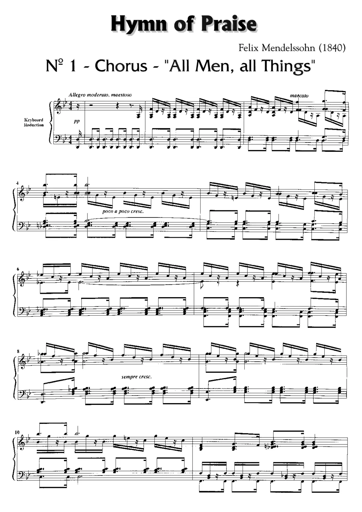 Hymn of Praise (complete) - Page 1