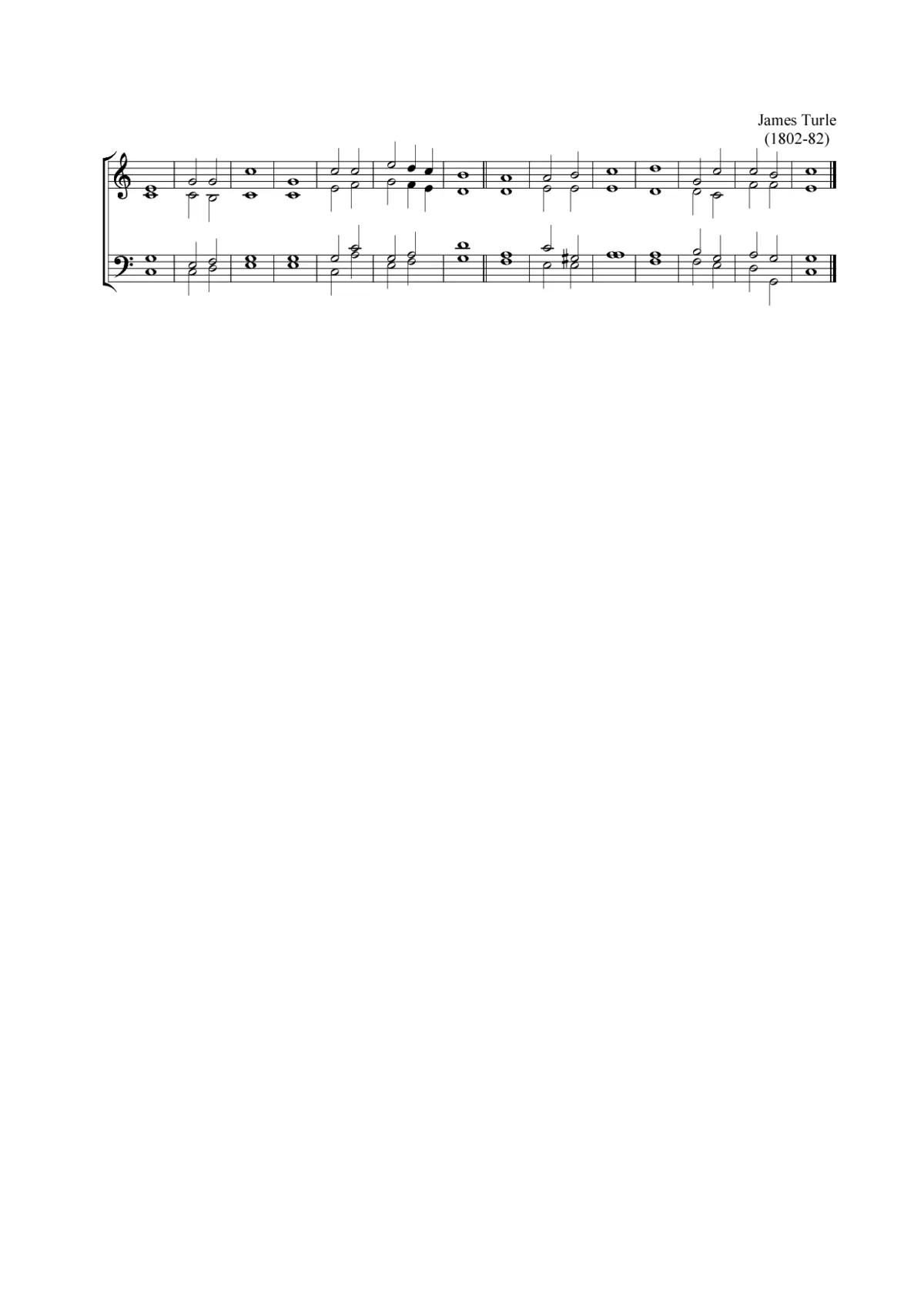 Double chant in C major - Page 1