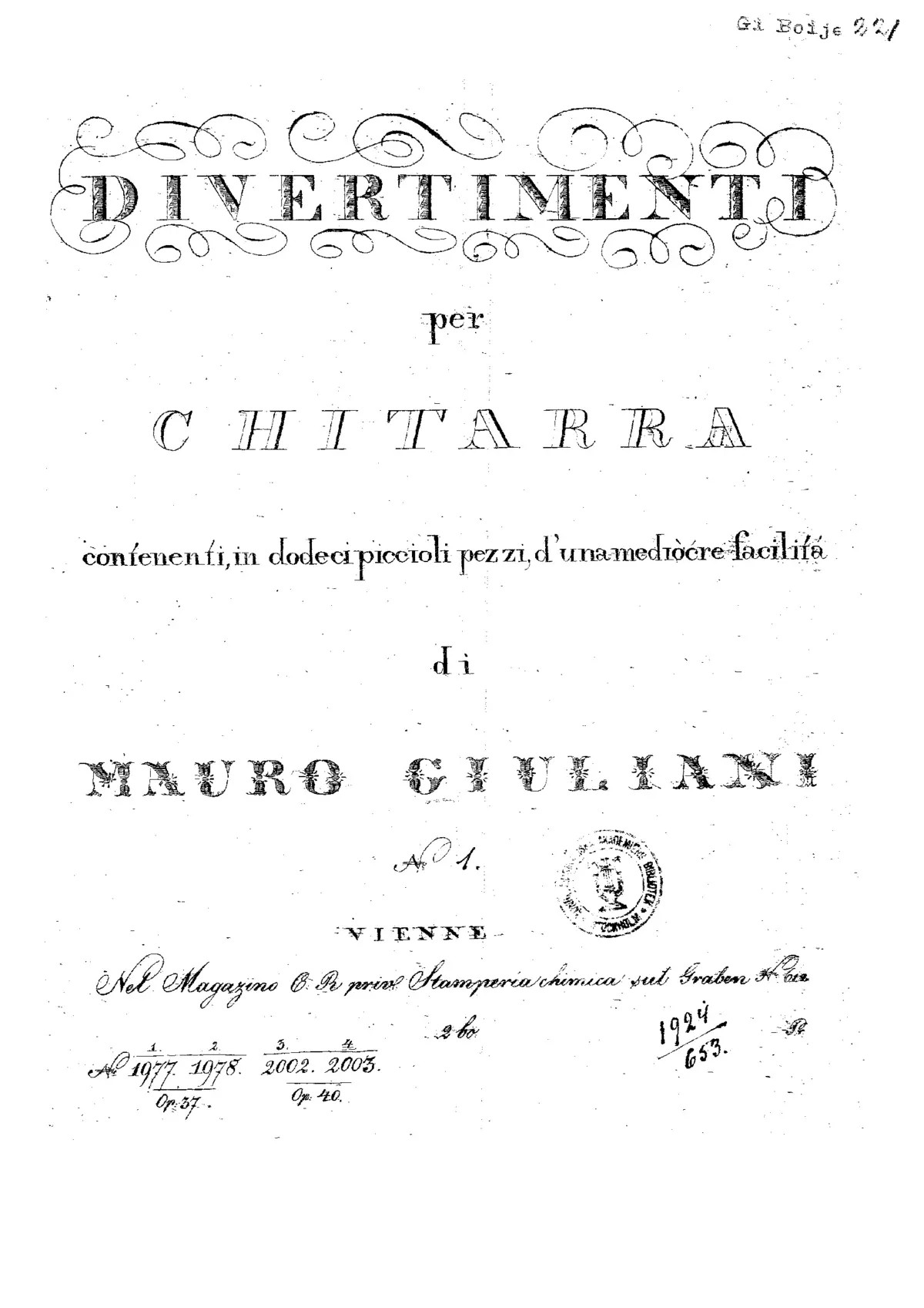 12 Divertimenti per chitarra - Page 1