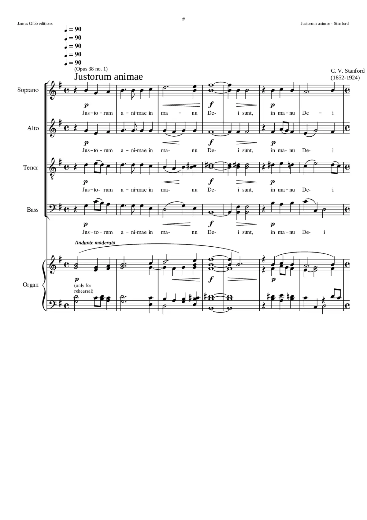 Justorum animae Op. 38 No. 1 - Page 1