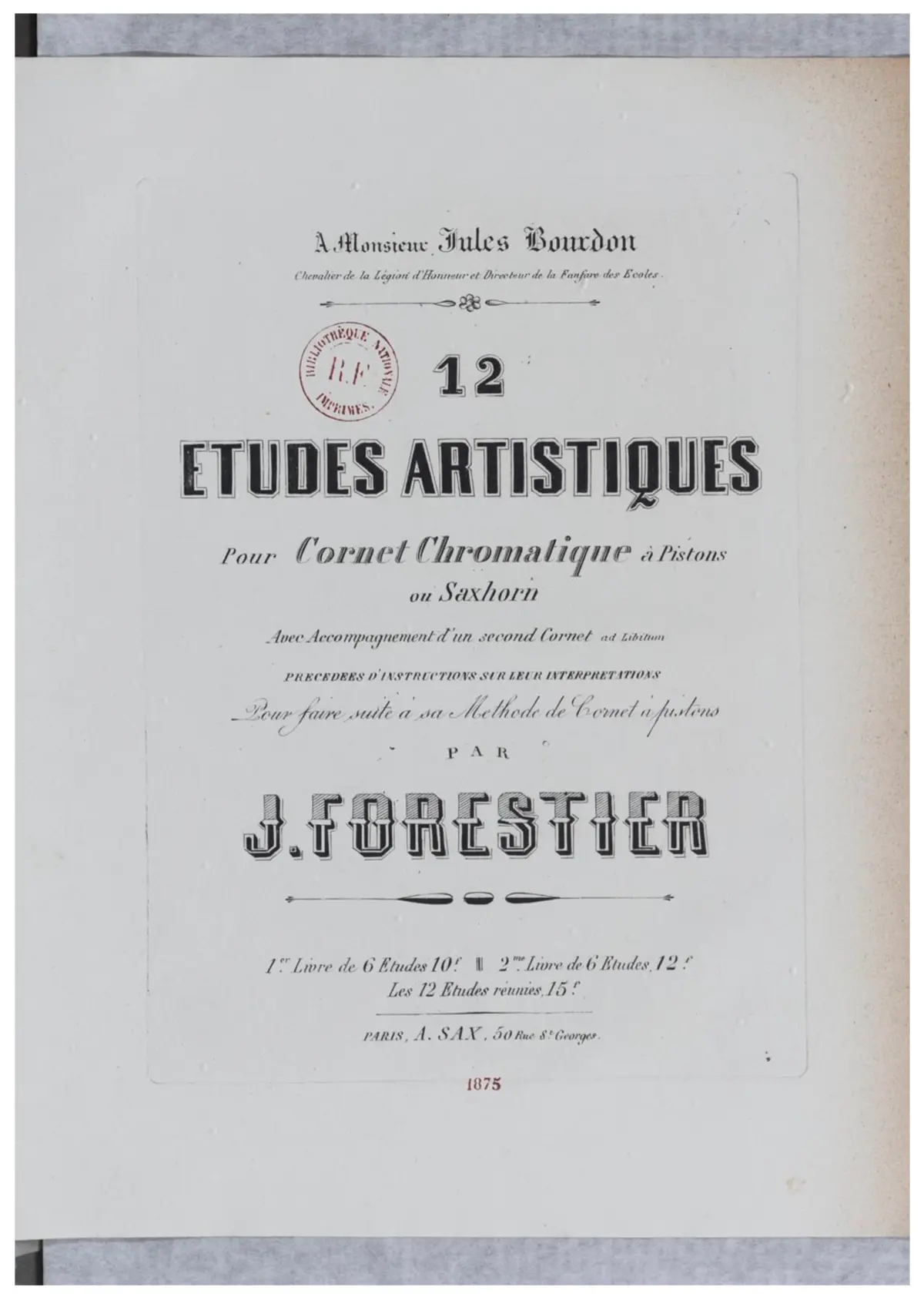 12 études artistiques pour cornet - Page 1