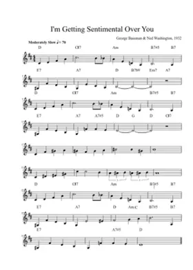im getting sentimental over you