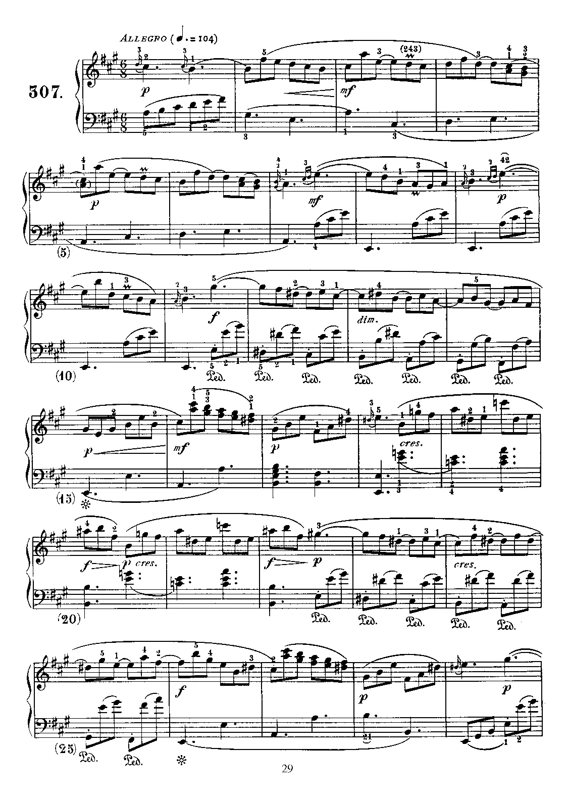 Keyboard Sonata in A major - Page 1