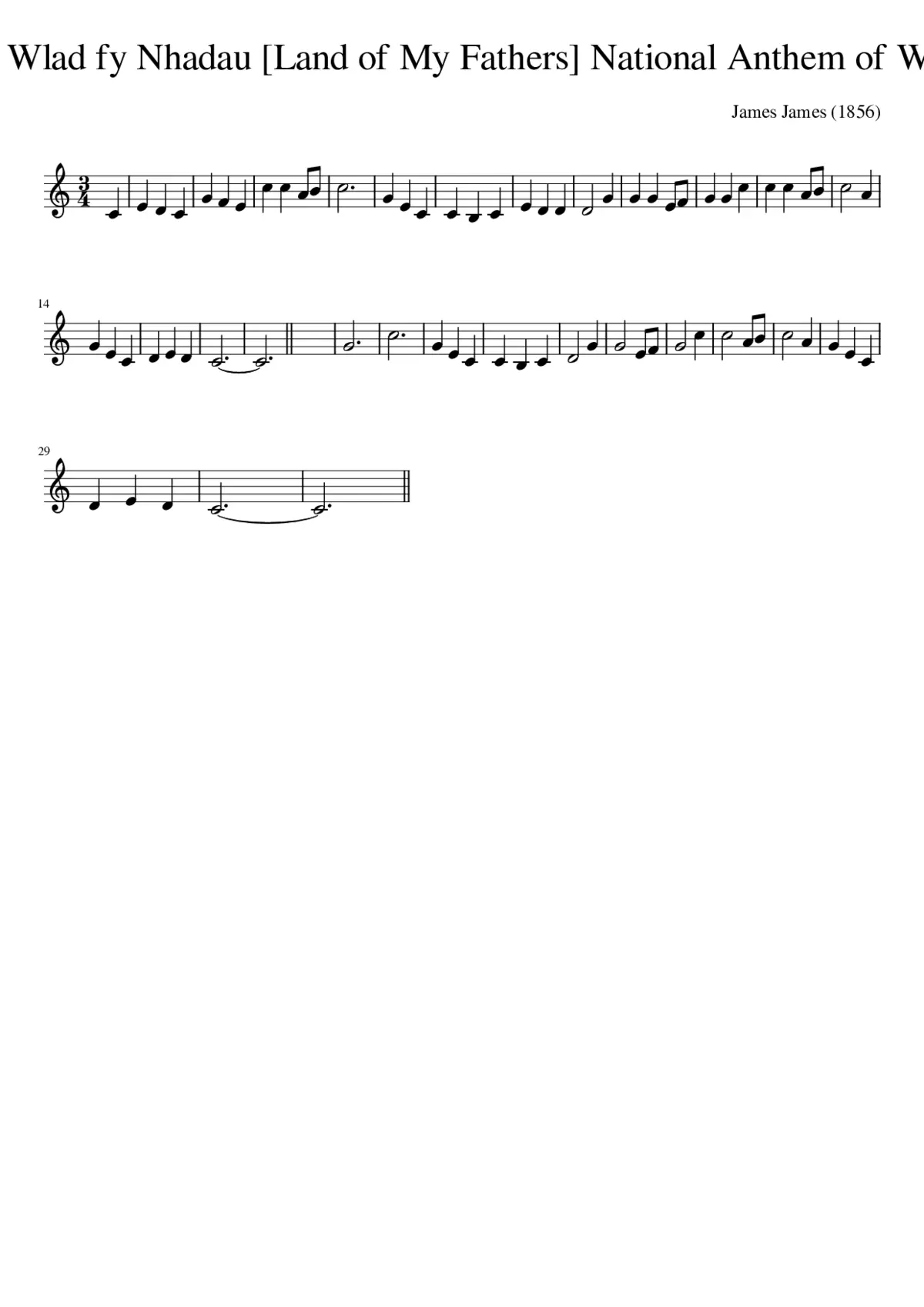 Hen Wlad Fy Nhadau - Page 1