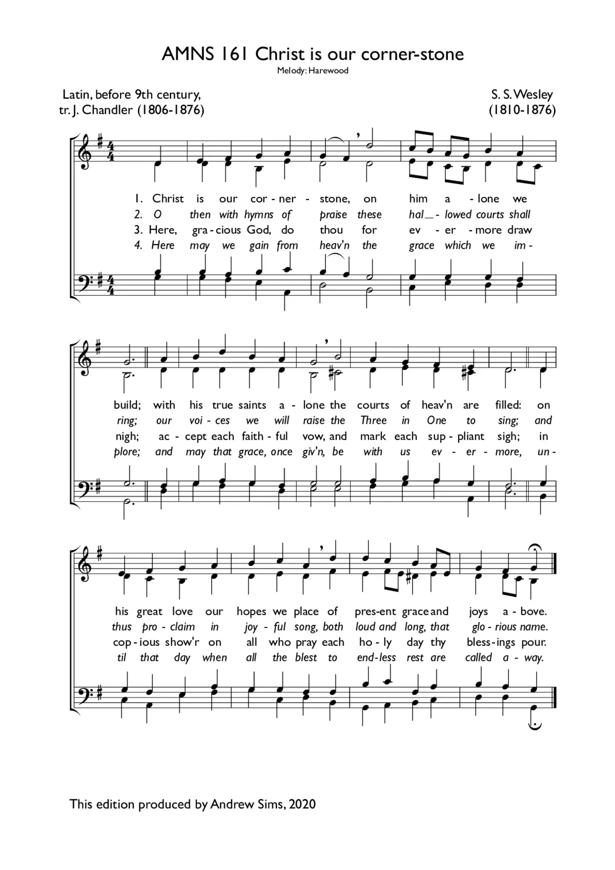Christ is our cornerstone - Page 1