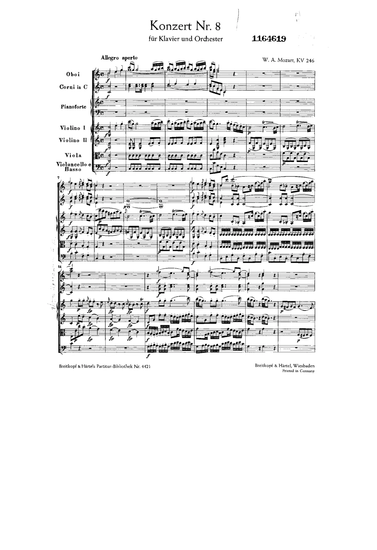 Piano Concerto No.8 - Page 1