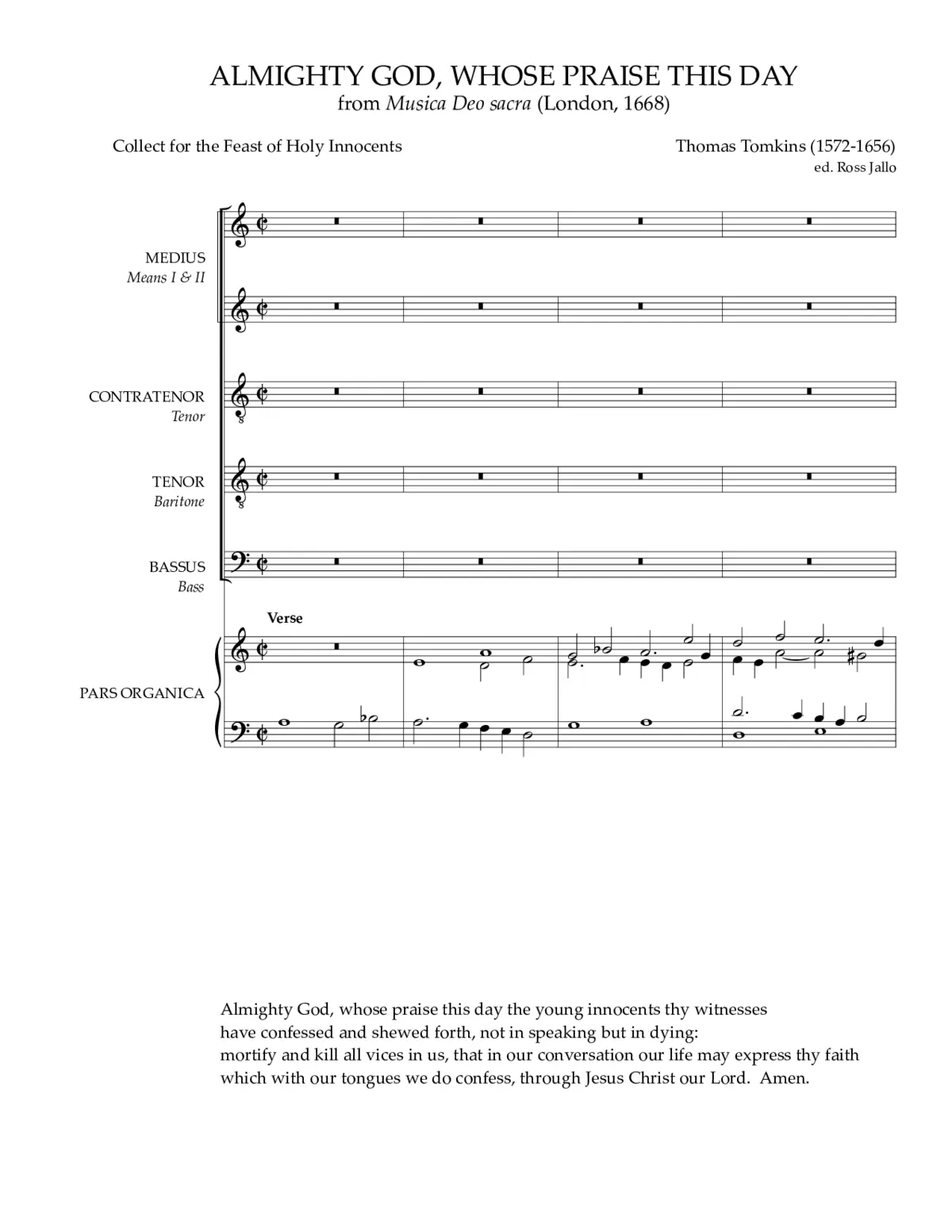 Almighty God, whose praise this day - Page 1