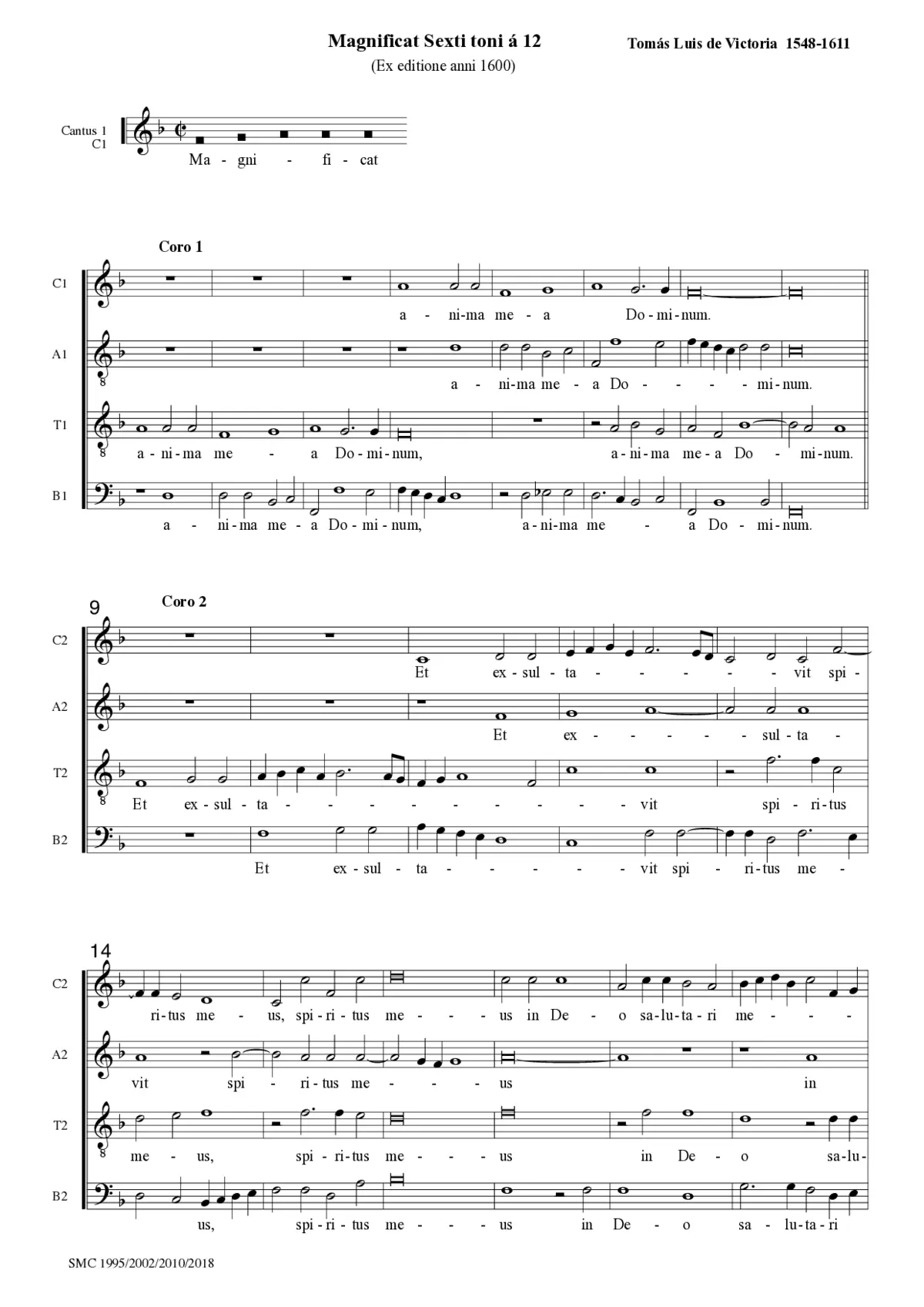 Magnificat Sexti Toni (all) - Page 1