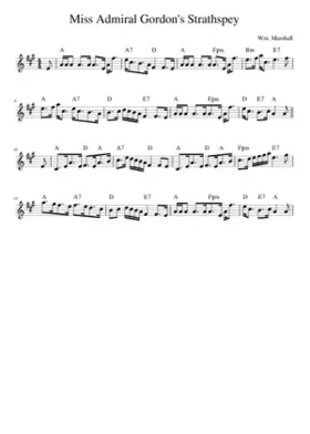 Miss Admiral Gordon's Strathspey