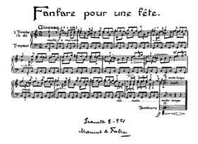 Fanfare pour une fête