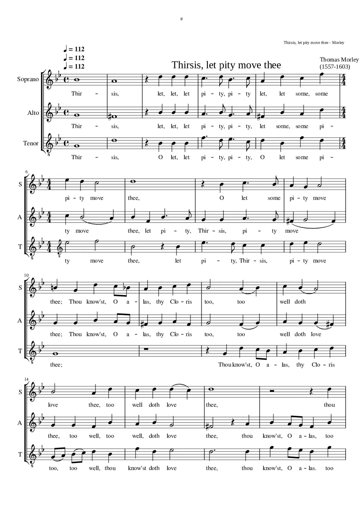 Thirsis let pity move thee - Page 1