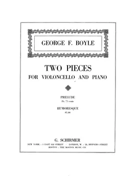 Two Pieces for Violoncello and Piano