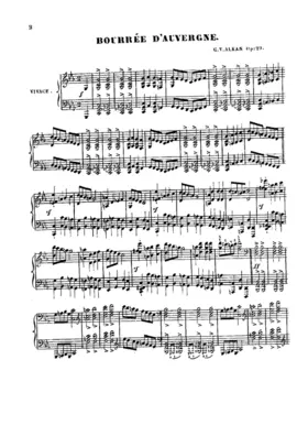 Bourrée d'Auvergne - Etude for Piano