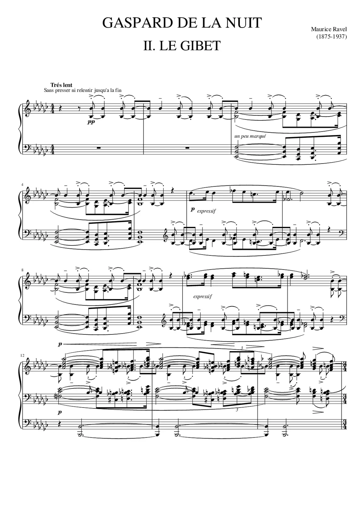Gaspard de la nuit - Page 1