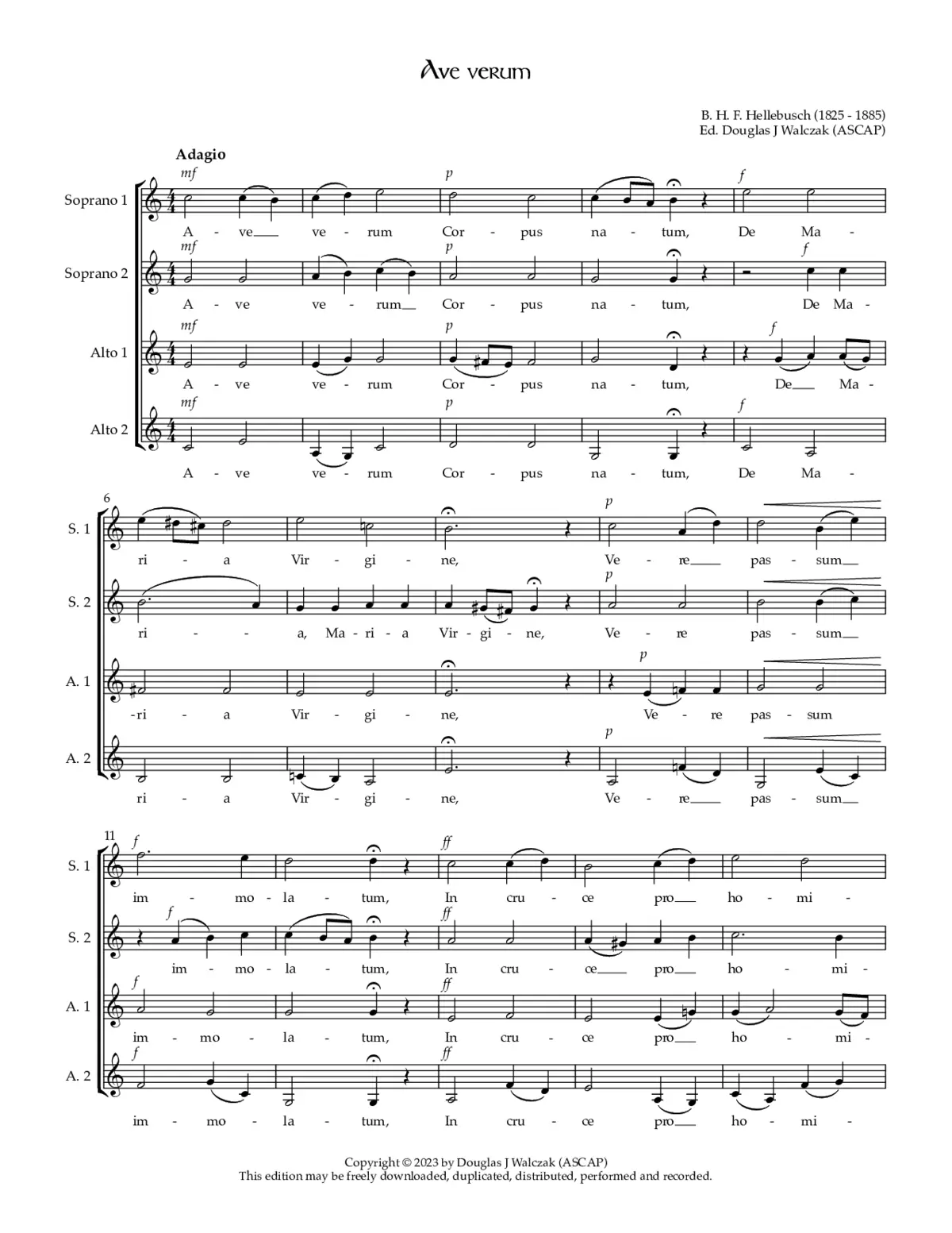 Ave verum No. 3 - Page 1