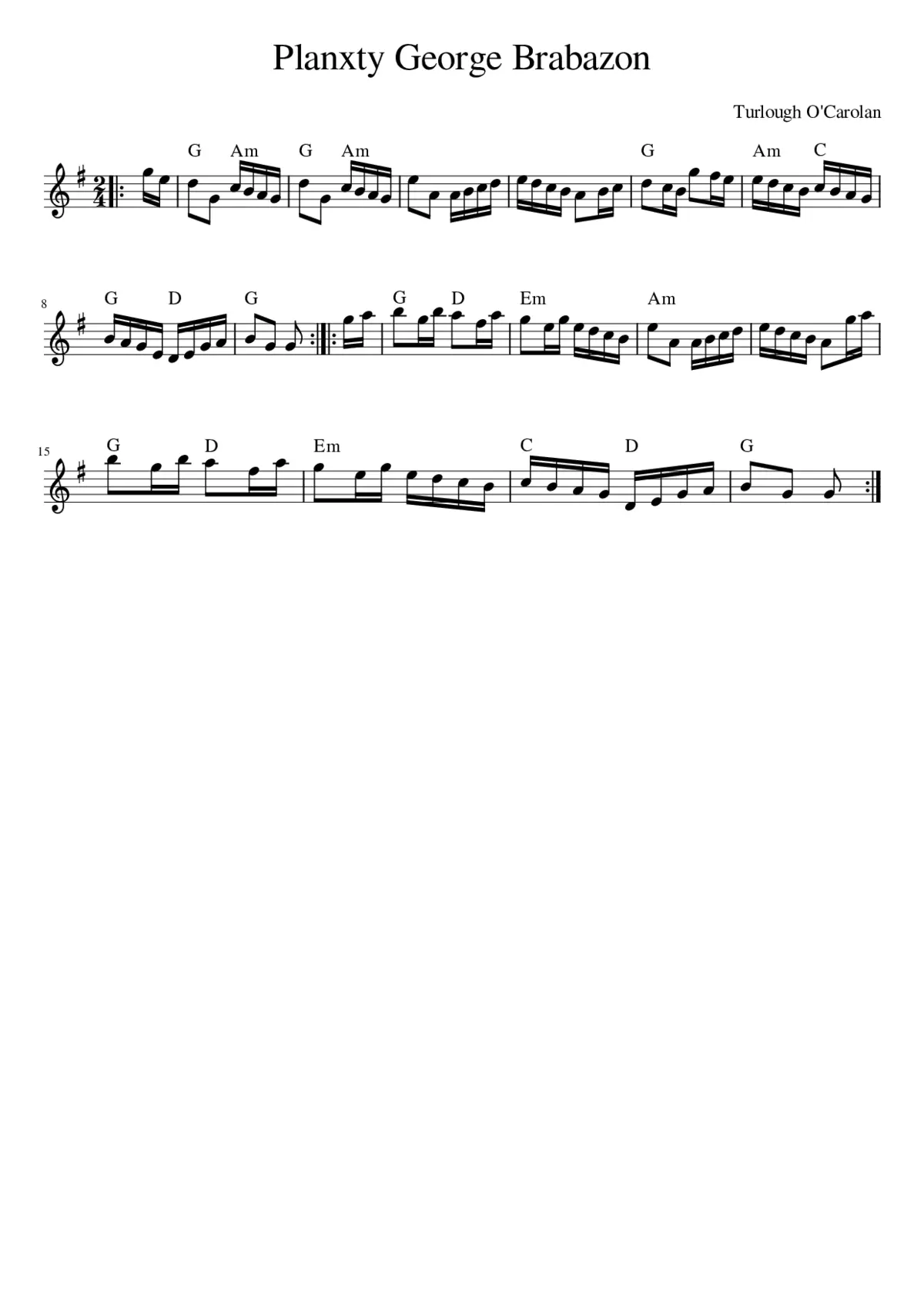 Planxty George Brabazon - Page 1