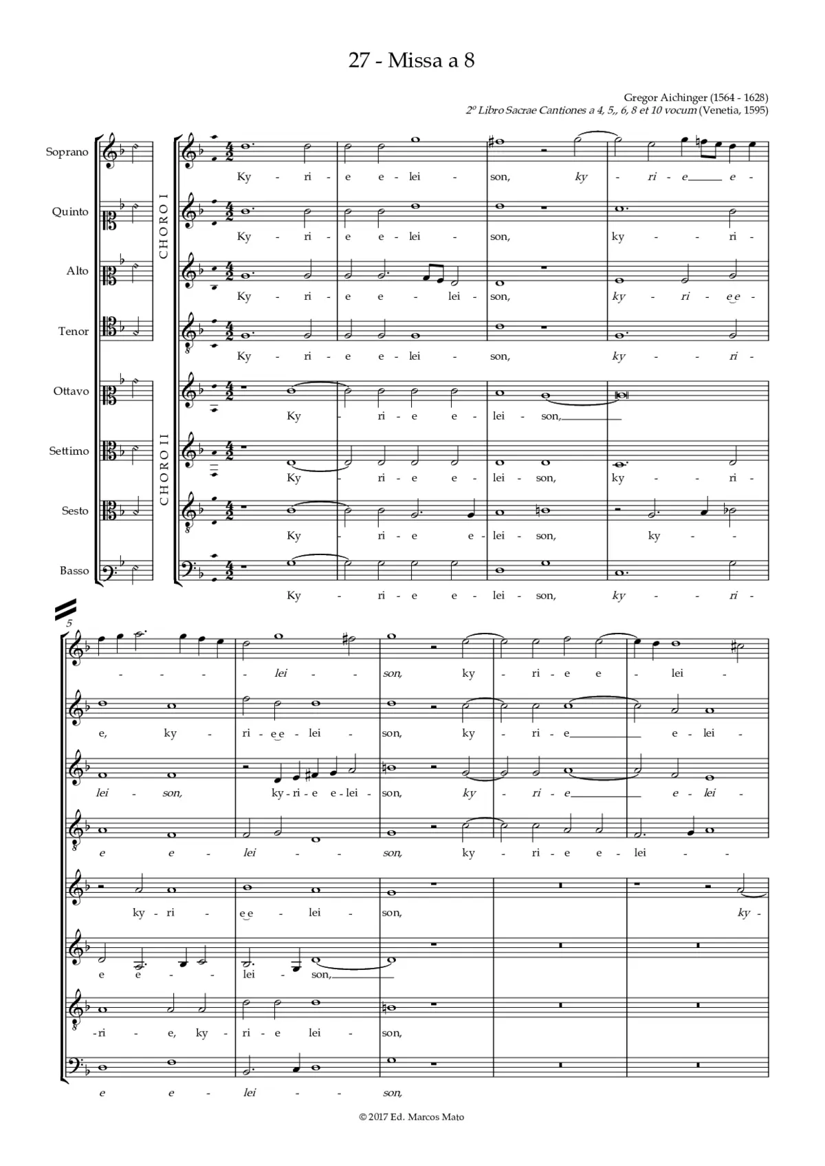 Missa a 8 - Page 1