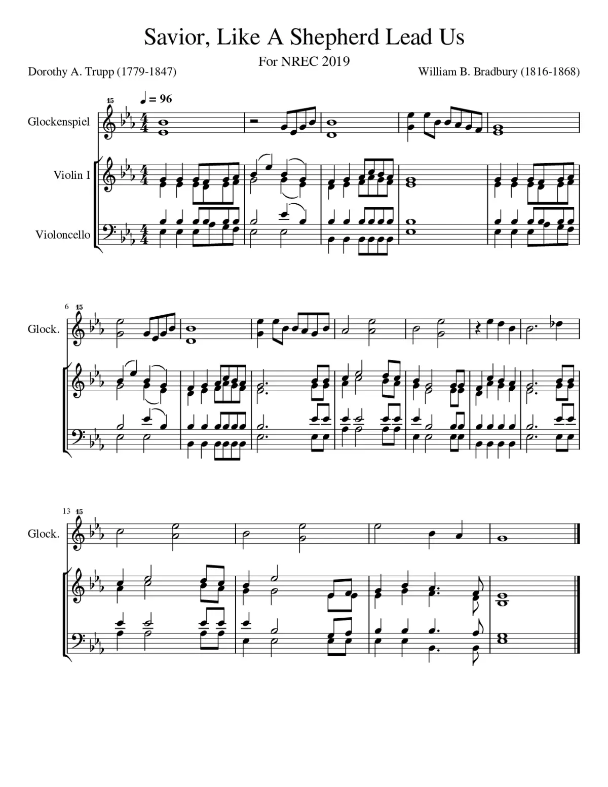 Savior like a shepherd lead us - Page 1