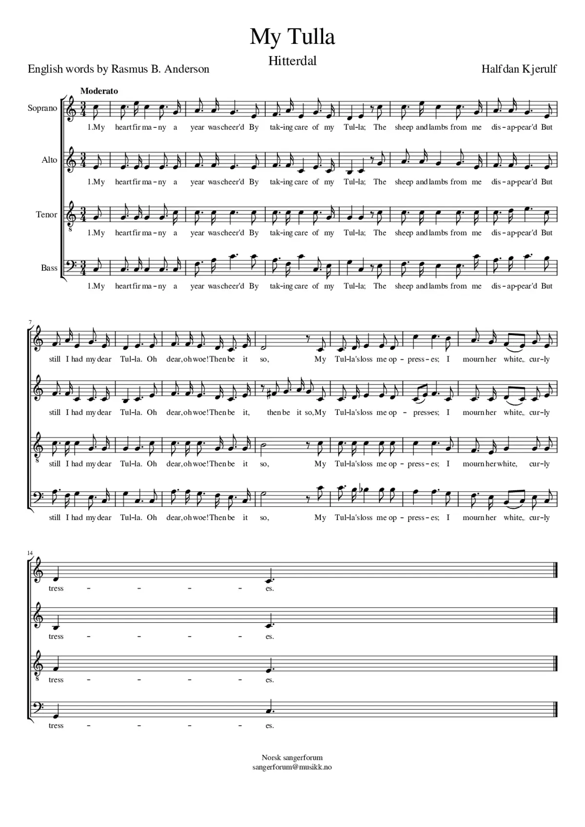 Eg gjætte Tulla - Page 1