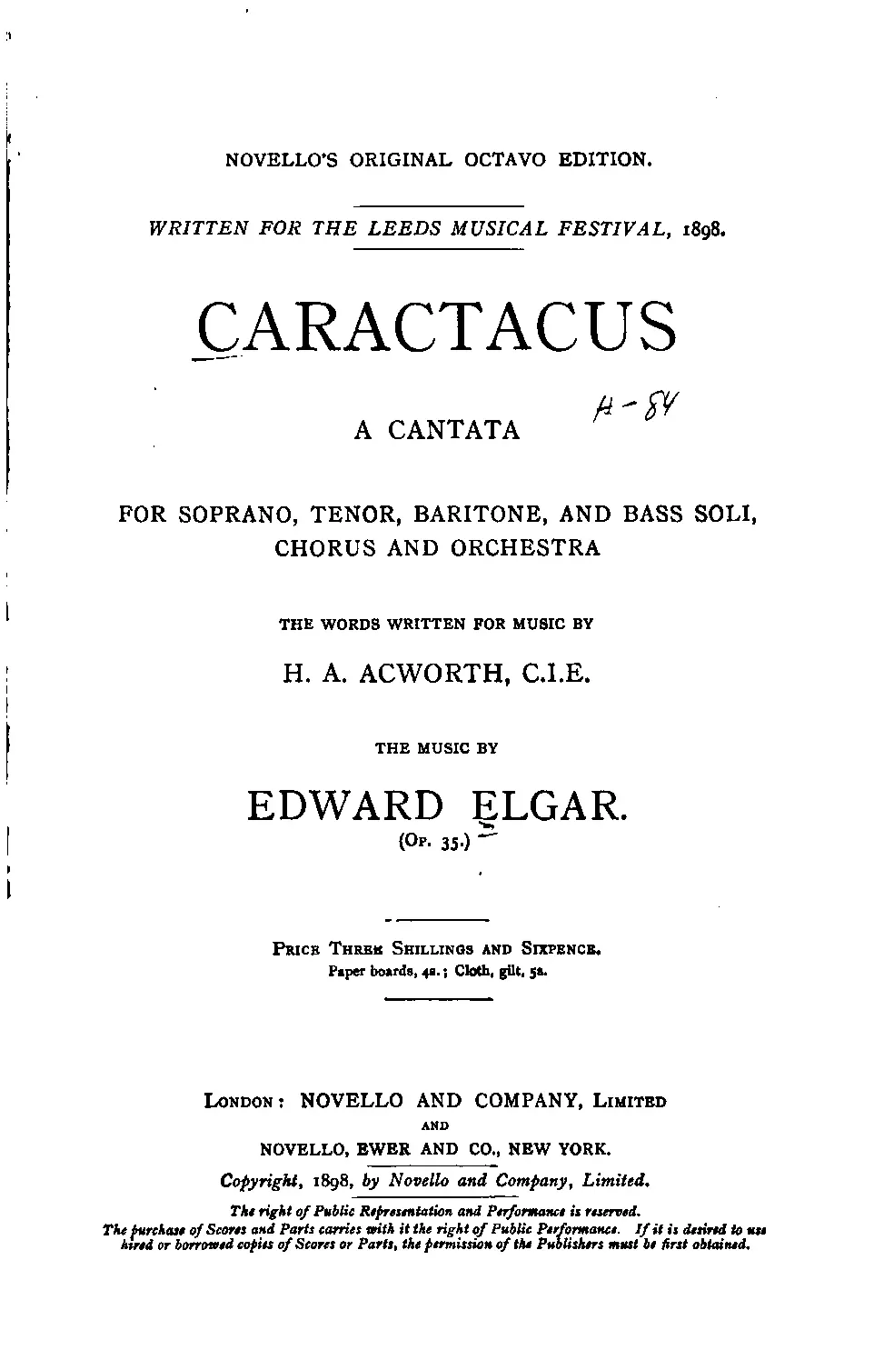Caractacus - Page 1