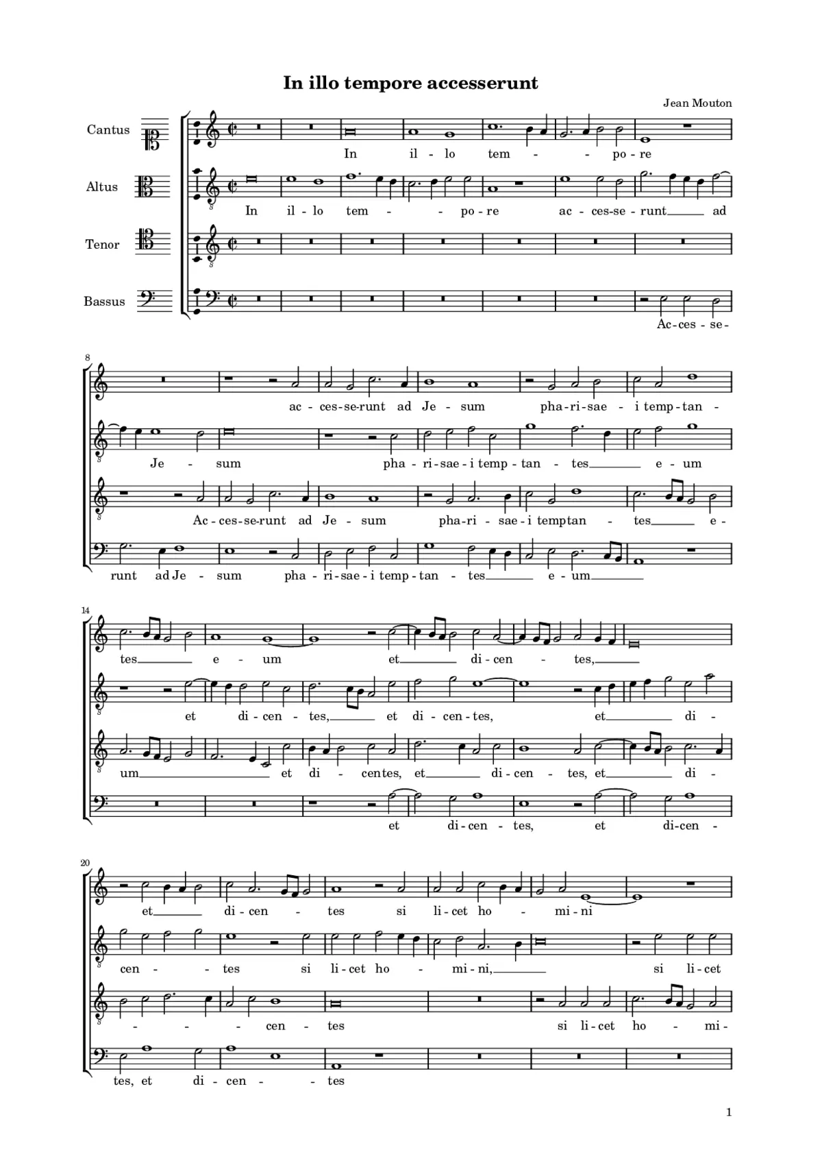 In illo tempore accesserunt - Page 1