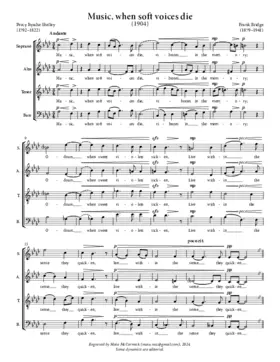 Music, when soft voices die