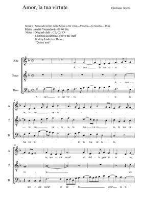 Amor, la tua virtute