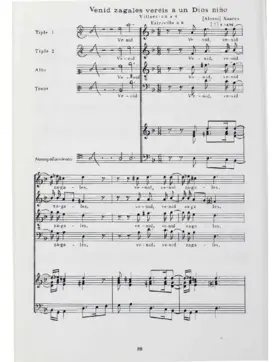 Venid zagales vereis a un Dios niño