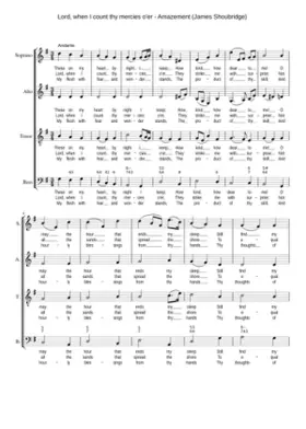 Lord when I count thy mercies o'er