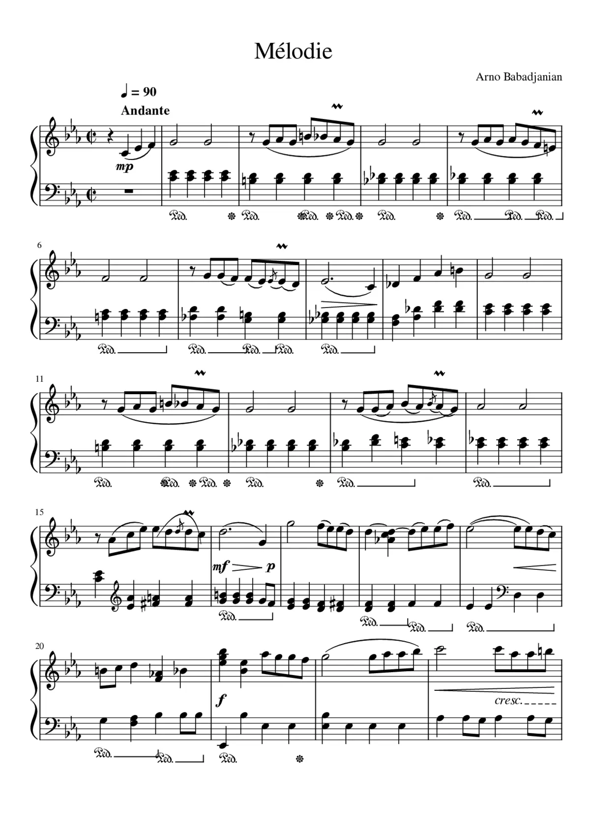 Mélodie - Page 1