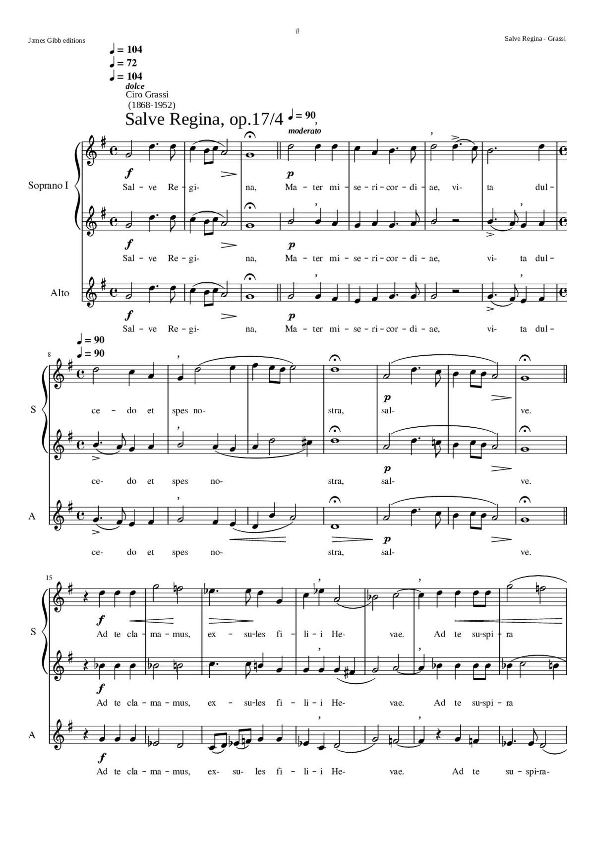 Salve Regina op.17/4 - Page 1