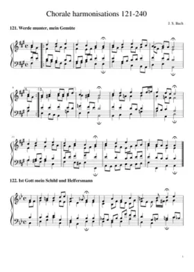 Chorale harmoinisations (Nos. 121-240 in Breitkopf edition)